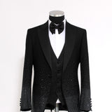 Total black Suit "Obsidian Spark"