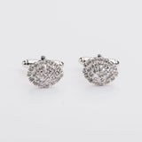 Gemelli "SCUDO" argento con pietra Swarovski®
