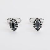 Combo "O CROWN" gemelli+spilla con pietra Swarovski®