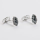 Combo "O CROWN" gemelli+spilla con pietra Swarovski®