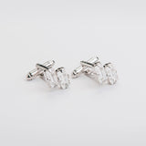 Combo "BAGUETTE" gemelli+spilla con pietra Swarovski®