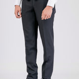 "Luxor" mandarin collar groom suit with satin details on the neck