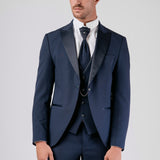 Smoking con collo a lancia elasticizzato "Shadow Line"