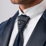 Smoking con collo a lancia elasticizzato "Shadow Line"