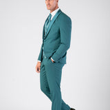 Abito con collo a scialle "Tide Elegance"