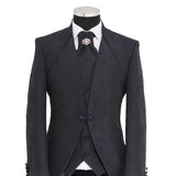 Mandarin Collar Suit "Silent Refinement"