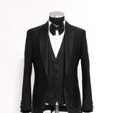 Total black and Swarovski ceremony dress