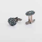Gemelli "SCUDO" blu con pietra Swarovski®