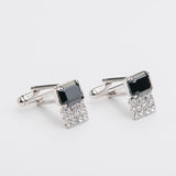 Combo "DOUBLE" gemelli+spilla con pietra Swarovski®