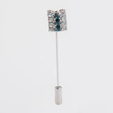 Combo "STRIPES" gemelli+spilla con pietra Swarovski®