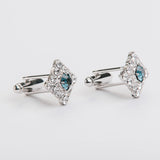 Combo "SQUARE" gemelli+spilla con pietra Swarovski®