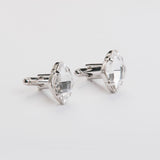 Gemelli "MIRROR" con pietra Swarovski®