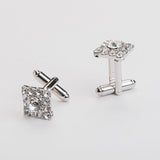 Combo "SQUARE" gemelli+spilla con pietra Swarovski®