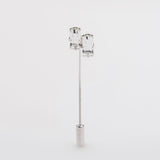 Combo "BAGUETTE" gemelli+spilla con pietra Swarovski®