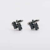 Combo "BAGUETTE" gemelli+spilla con pietra Swarovski®