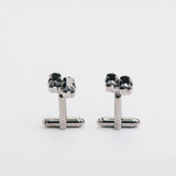 Combo "BAGUETTE" gemelli+spilla con pietra Swarovski®