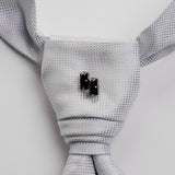 Combo "BAGUETTE" gemelli+spilla con pietra Swarovski®