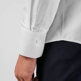 Camicia Sartoriale "ROMA" con collo alla Coreana e tessuto ad armatura obliqua