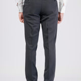 Black Korean Collar Groom Suit with Jewel Buttons on the Neck