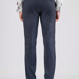 Blue Satin Peak Collar Tuxedo Suit