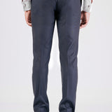 Blue Satin Shawl Collar Tuxedo Suit