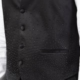 Total black Suit "Obsidian Spark"