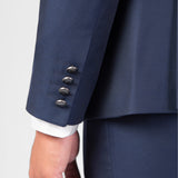 Navy Blue Shawl Collar Tuxedo Suit