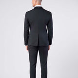 Smoking collo a scialle "Noir Allure"