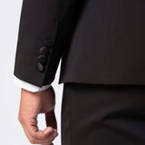 Smoking collo a scialle "Noir Allure"