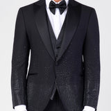 Total black Suit "Obsidian Spark"