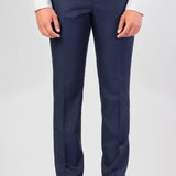 Navy Blue Shawl Collar Tuxedo Suit