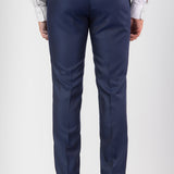 Navy Blue Shawl Collar Tuxedo Suit